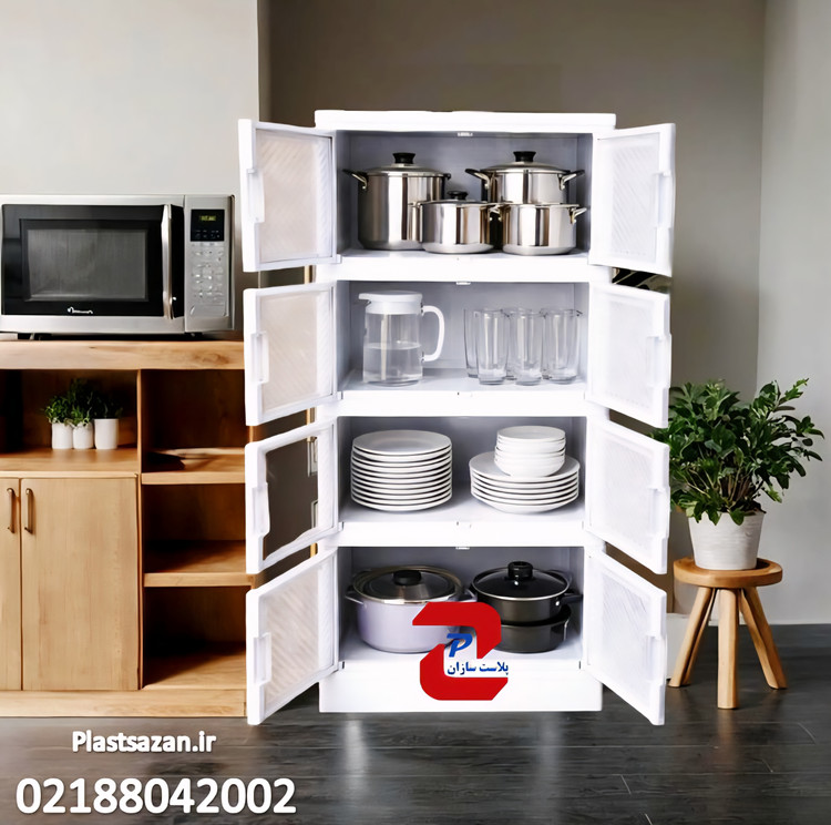 کابینت تاشو ( فایل ) پلاستیکی لوکس چرخدار 3 و 4 و 5 طبقه