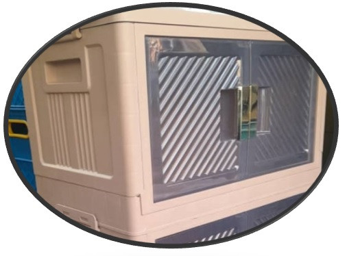 کابینت تاشو ( فایل ) پلاستیکی لوکس چرخدار 5طبقه