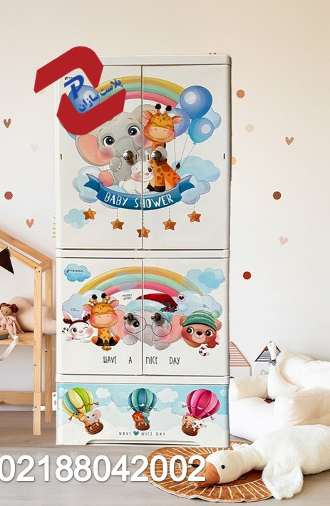 کمد(فایل) دراور پلاستیکی طرح کودک مدل s2