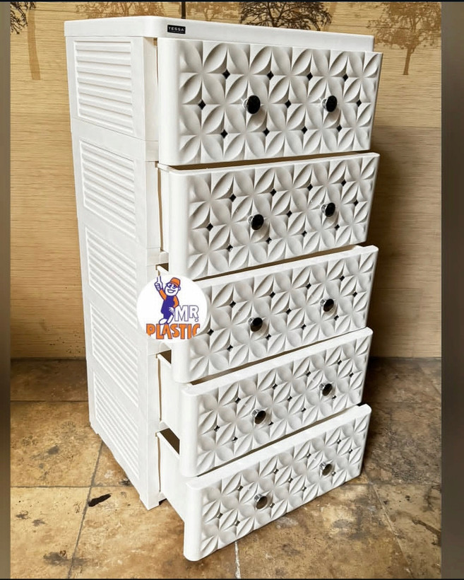 دراور(فایل) پلاستیکی نگین دار اسکای XXL سایز بزرگ 4 و 5 طبقه