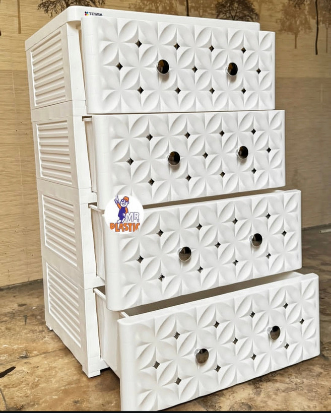 دراور(فایل) پلاستیکی نگین دار اسکای XXL سایز بزرگ 4 و 5 طبقه